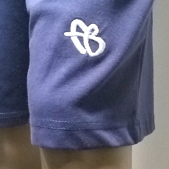 Comfortable & Rare 2pc Dark Blue Short sleeve short set by FUBU - Picture 7 of 16